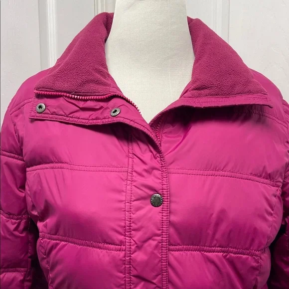 Lands’ End Women’s Lined Down Puffer Coat Large - Picture 2 of 13